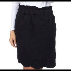 Lauren James seersucker scallop skirt